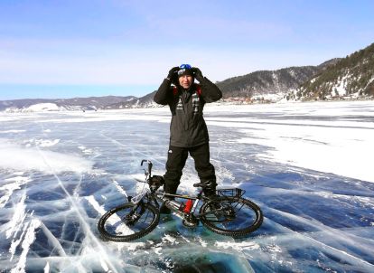 Wolfgang Kulow on lake Baikal