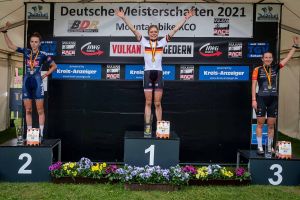 Leonie Daubermann bei den Deutschen Meisterschaften in Gedern (© EGO-Promotion)