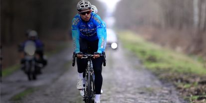 Wout van Aert, Vérandas Willems-Crélan beim Training für Paris-Roubaix
