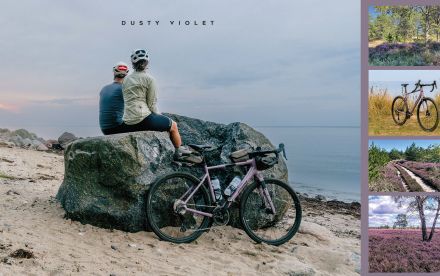 Dusty Violet is a refined mauve shade with a touch of grey, subtle, mature, and full of character. It brings a calm, balanced vibe and has a slightly more feminine tone than other Stevens colors. But modern riders know: this is a color for everyone. Especially in the gravel world, it's not just accepted, it's welcomed. Dusty Violet is often seen in sportswear and casual fashion, a favorite among those who value quiet confidence and natural harmony. Inspired by wildflowers, sunsets, and soft landscapes, it blends beautifully into nature without trying too hard. A color that speaks of ease, presence, and timeless style.