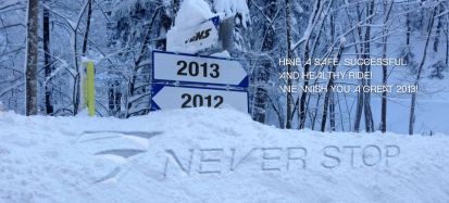 Wir wünschen ein gutes Jahr 2013 – never stop!